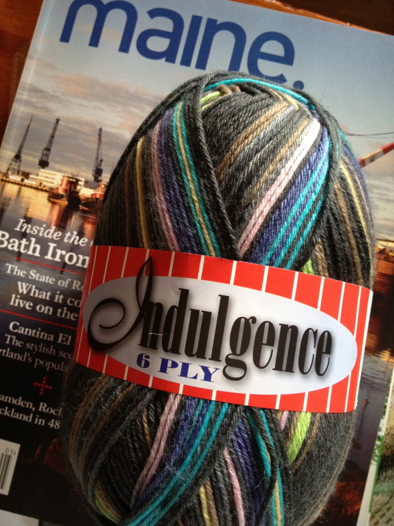 Indulgence Sock Yarn - Color 105 Lot 18411 426 yards, 21 sts x 27 rows = 4 inches on size US 3-6 needles Merino wool & Polyamide