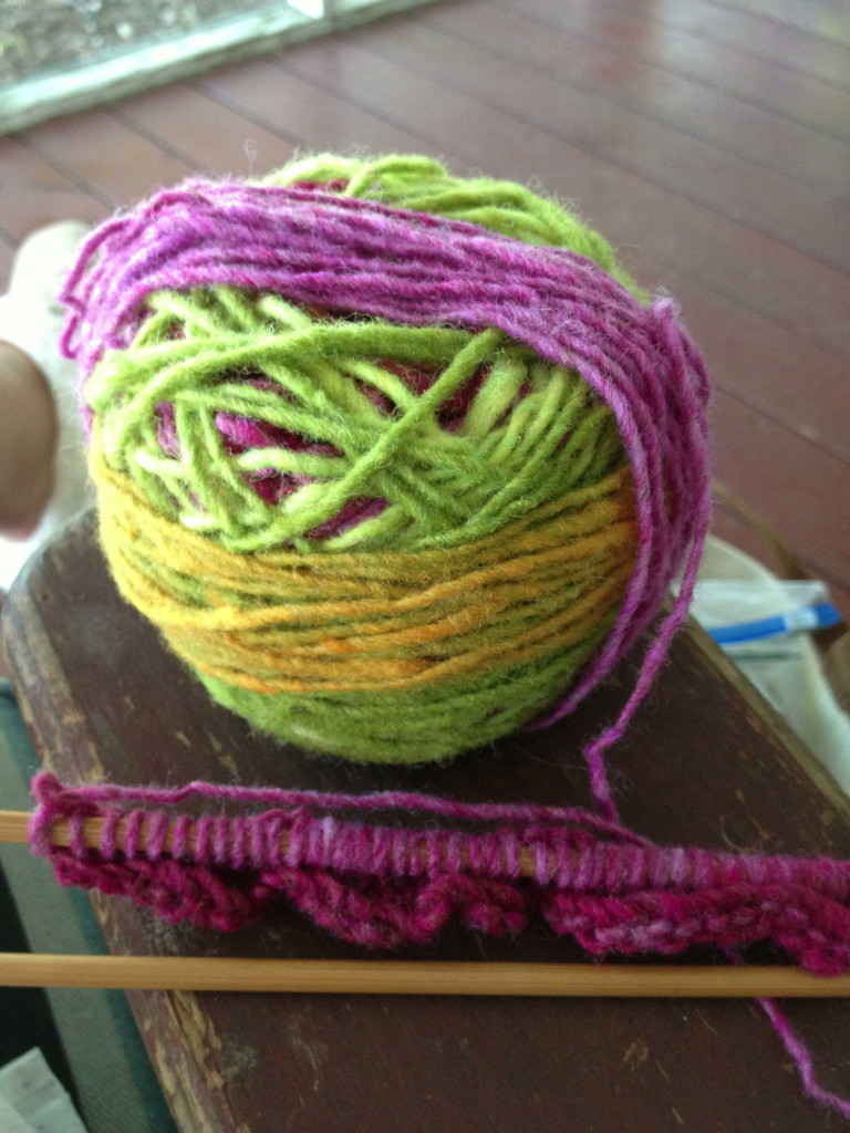 I bought some new yarn for a charity project ...