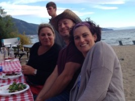 Diane, Greg & Melissa - my cousins - at the beach picnic